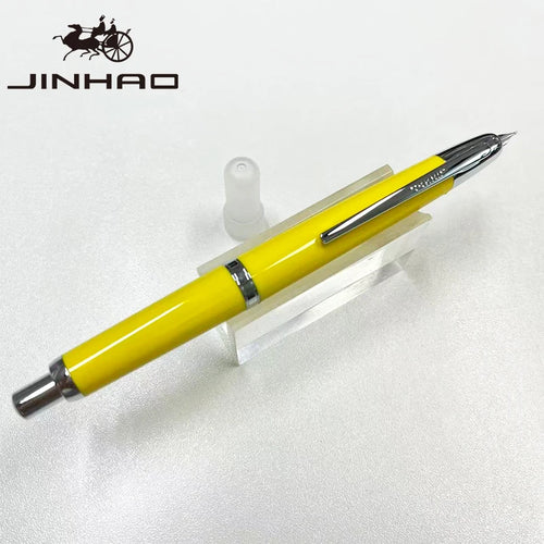 Jinhao 20 Press Retractable Fountain Pen EF/F Nib with Converter Resin