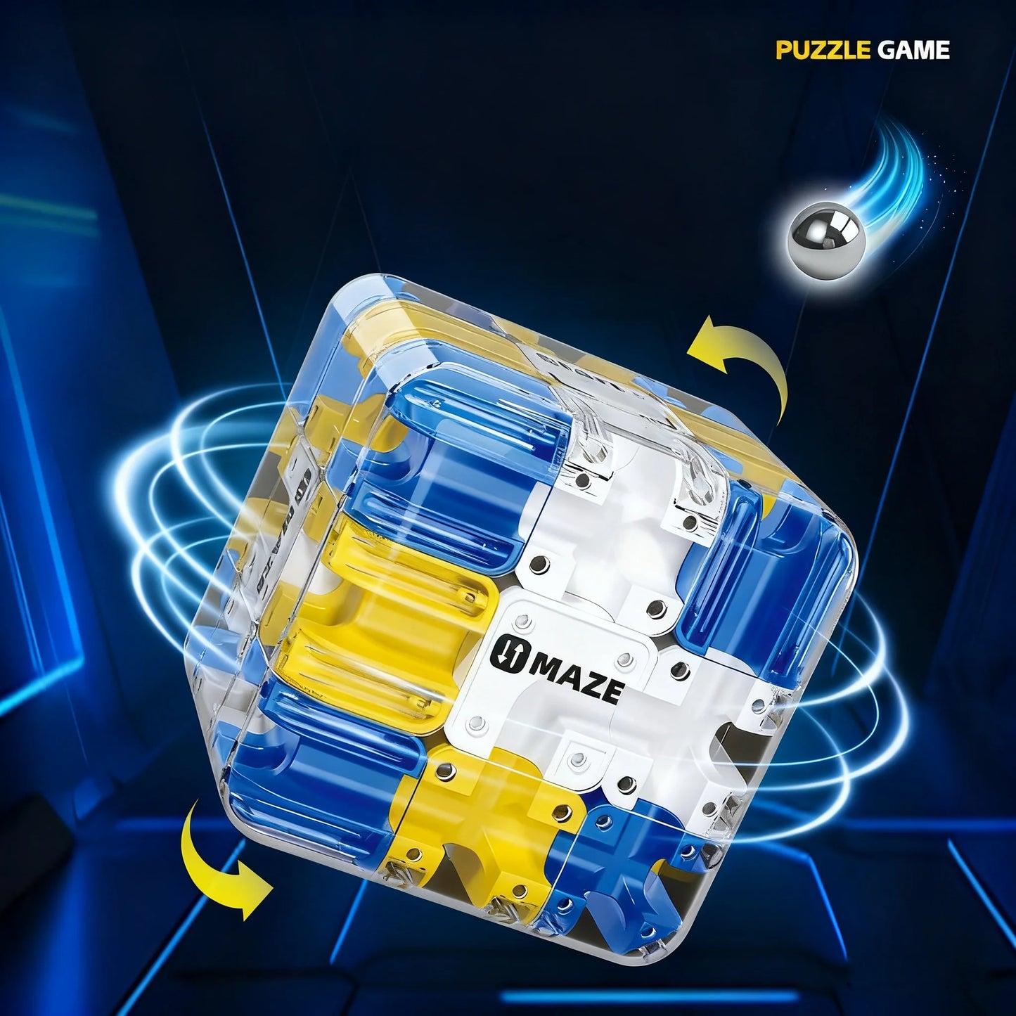 3D Puzzle Ball-Rolling Magic Cube Maze Children Labyrinth Fidgeting