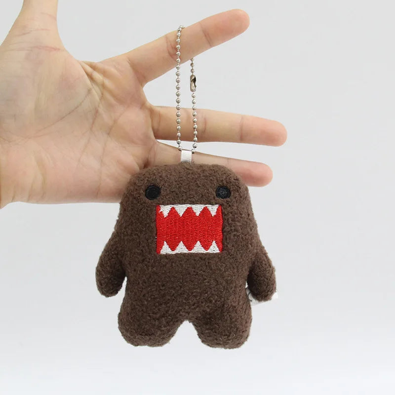 Kawaii Cute Domo Kun Plush Keychain Anime Keyring Charm for Bag Keys