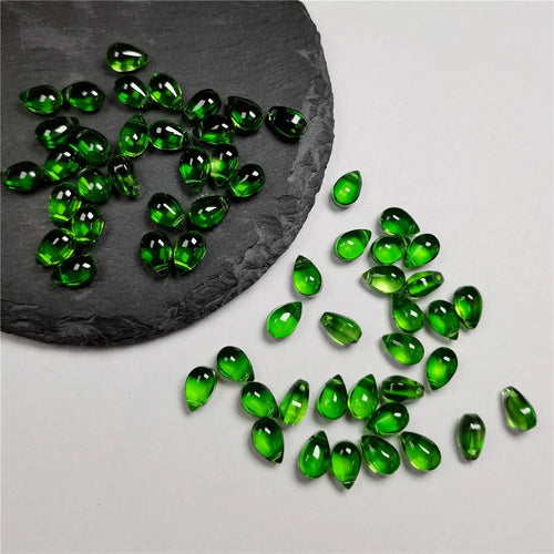 30Pcs Gradient Color 6x9mm  Water Drop Shape Beads Czech Glass Beads