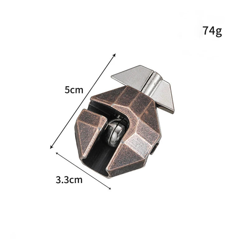Lock Puzzles Classic IQ Metal Brain teaser Magic Baffling Puzzles Game