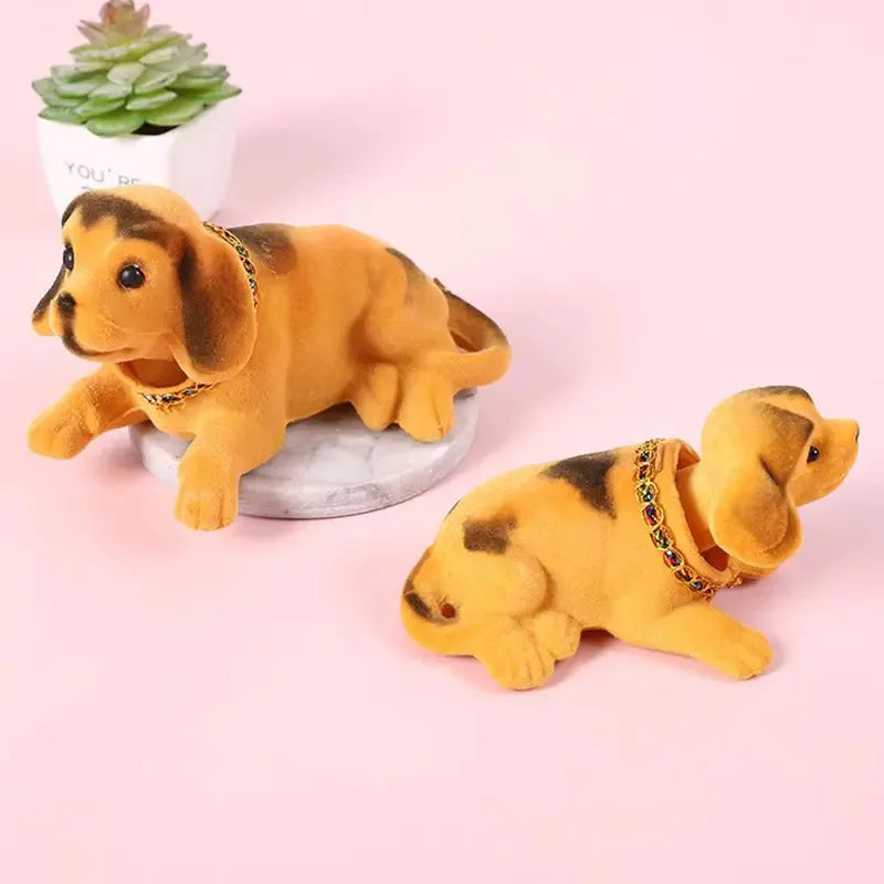 Car Ornaments Shaking Head Dog Doll, Cute Nodding Puppy Dashboard Toys