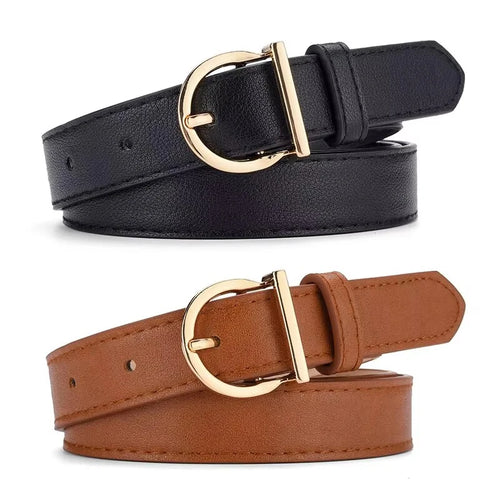 Women's Belt Fashion High-quality Pin Buckle Belt Genuine Luxury Soft