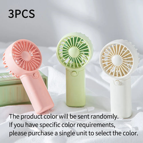 2025 Cute Mini Fan Portable Handheld Fan Lightweight Handy Fan Pocket