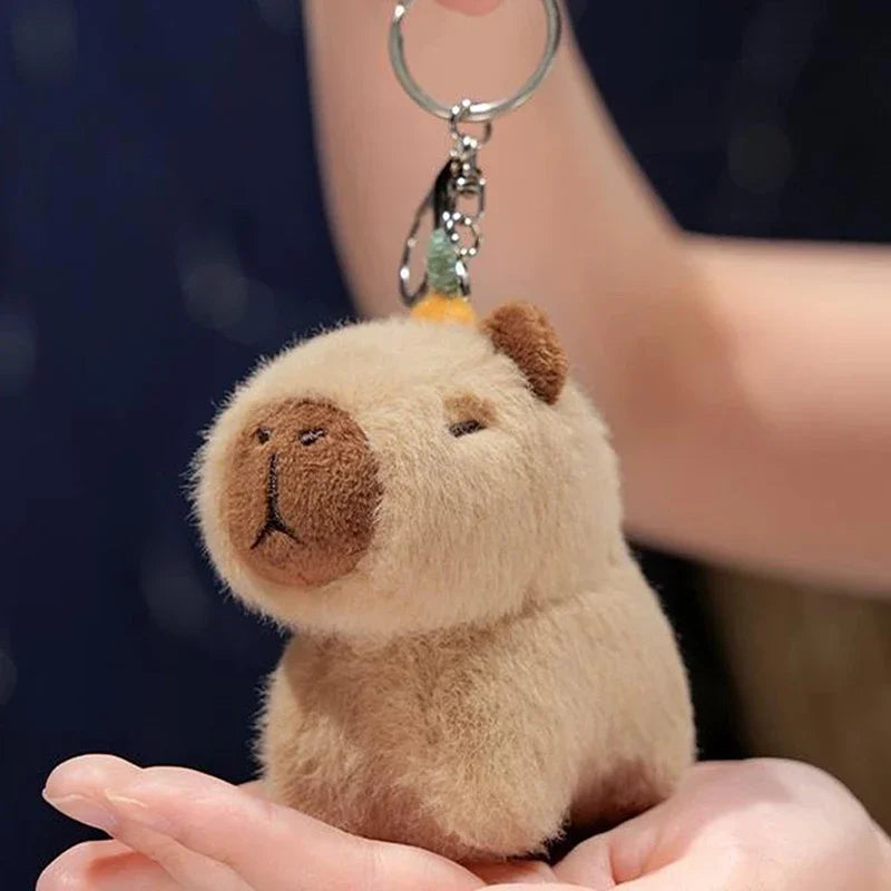 Capybara Plush Toy Pendant Capibara Plushie Keychain Kawaii Bag Key