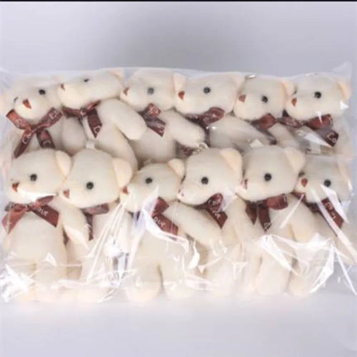 12Pcs/Lot Soft Stuffed Bear Plush Toys Mini Teddy Bear Dolls Toy Small