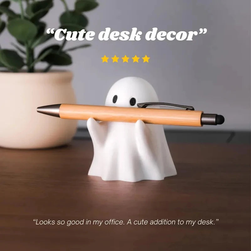 Ghost Pen Holder - Cute  Desktop Organizer for Office & Home,