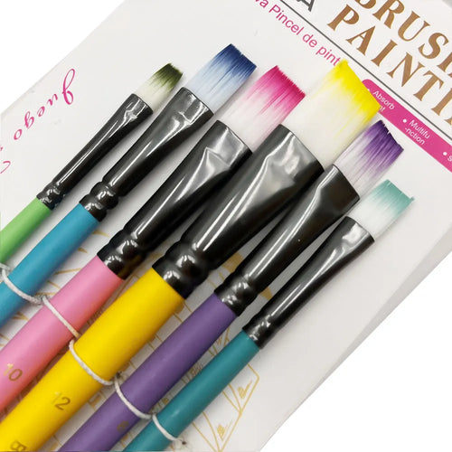 Yutiars Professional Artist Paint Brush Set - 6 PCS, Nylon Bristles