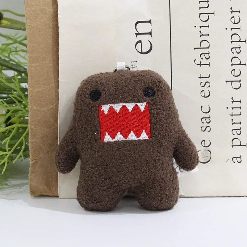 Kawaii Cute Domo Kun Plush Keychain Anime Keyring Charm for Bag Keys