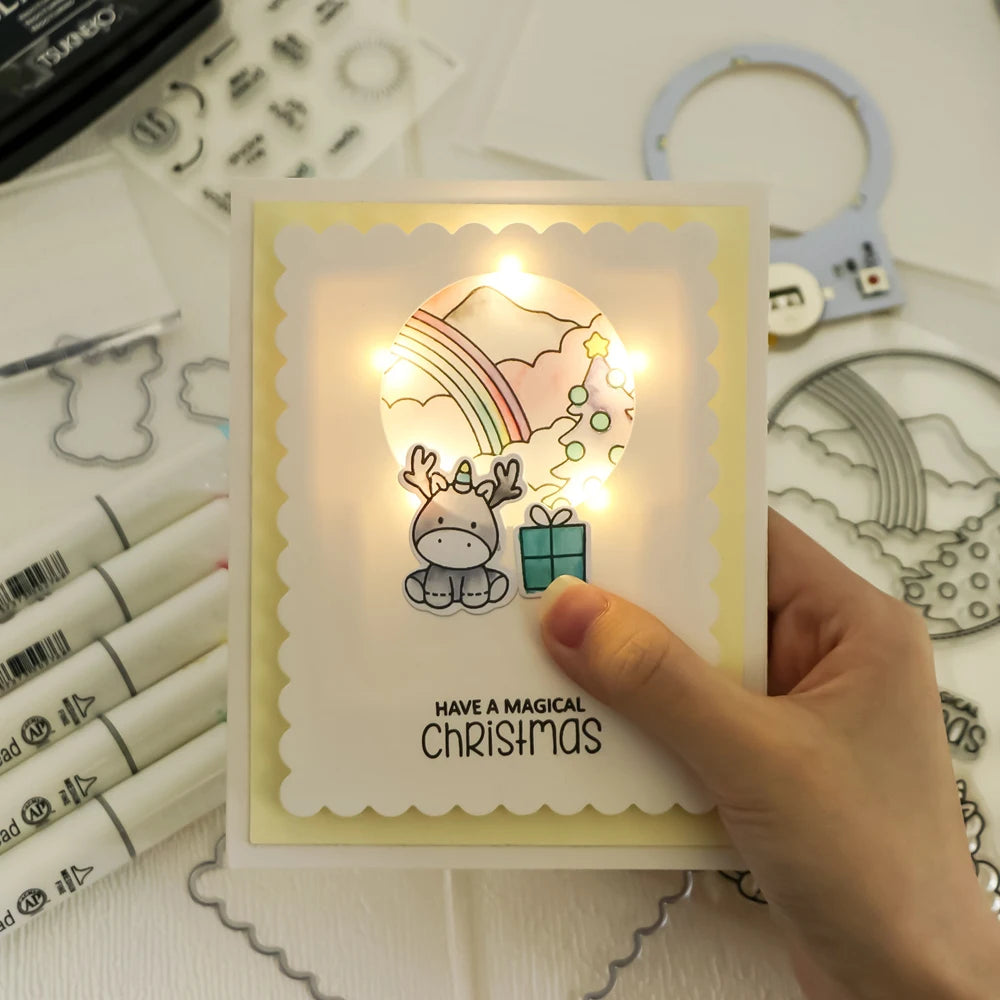 3pcs Halo Lights & Easy Lights for Making Light-Up Cards Craft