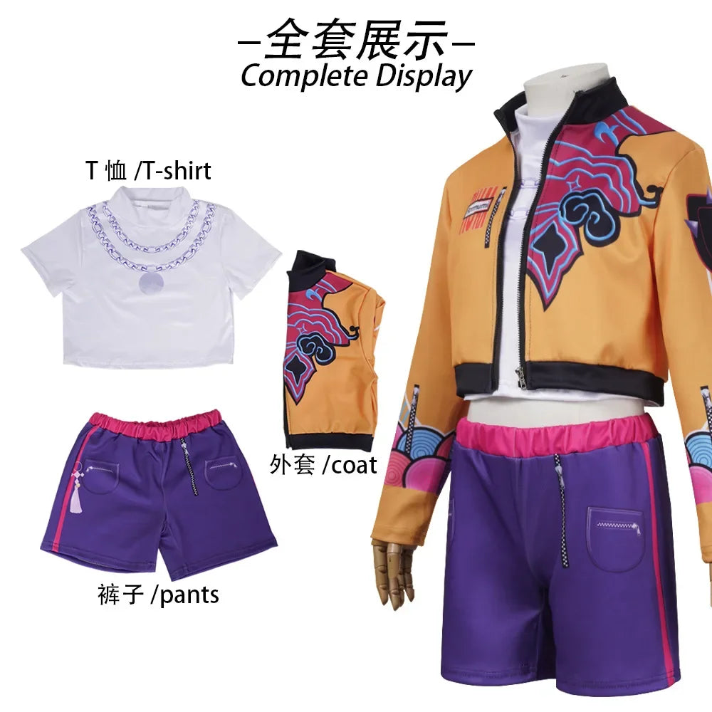 Halloween Huntrix KPop Mira Zoey Rumi Cosplay Costumes Sets for