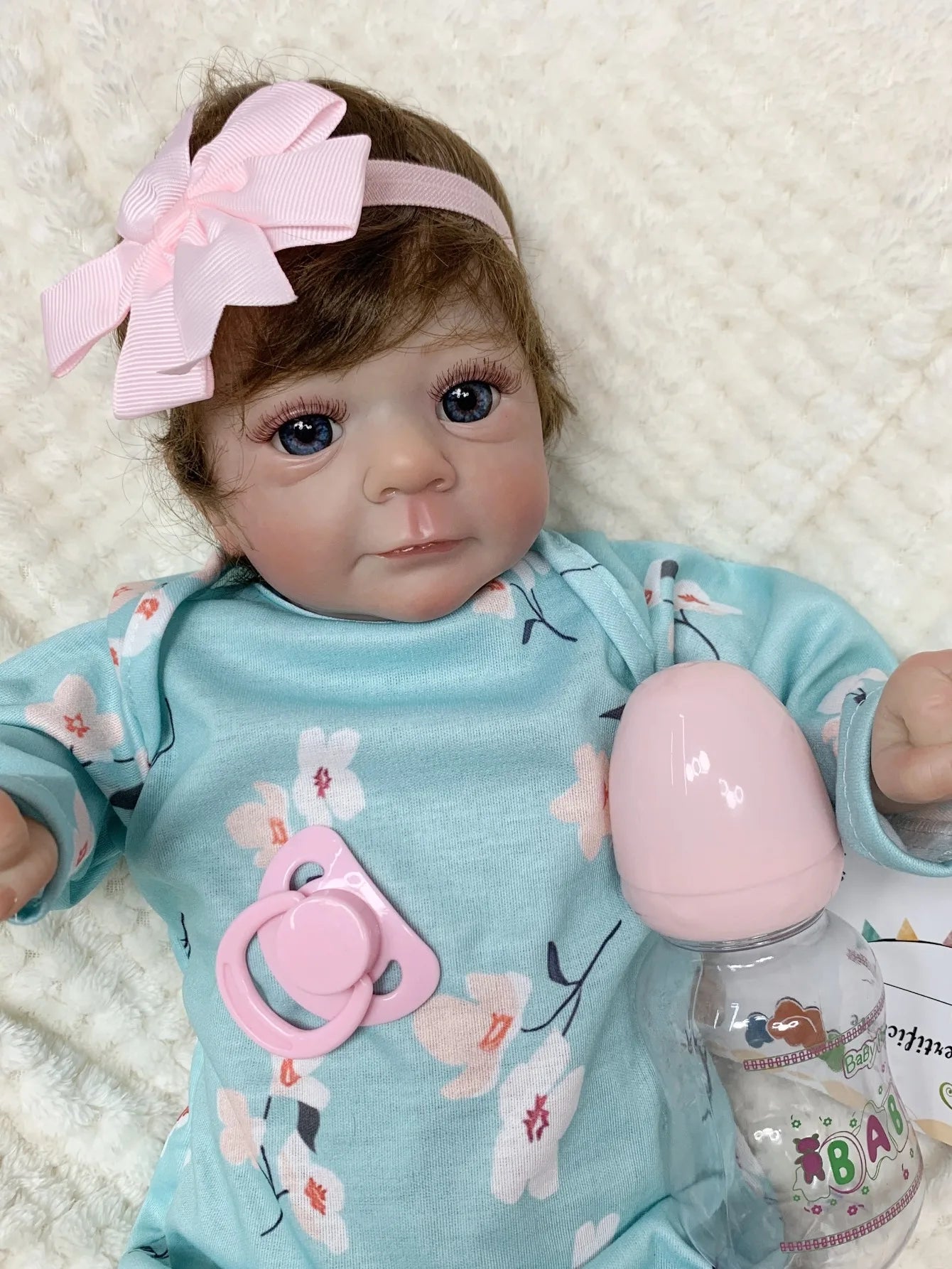 Felicia Reborn Doll Baby Handmade Bebe 17.32 Inch 44 Cm Newborn Doll