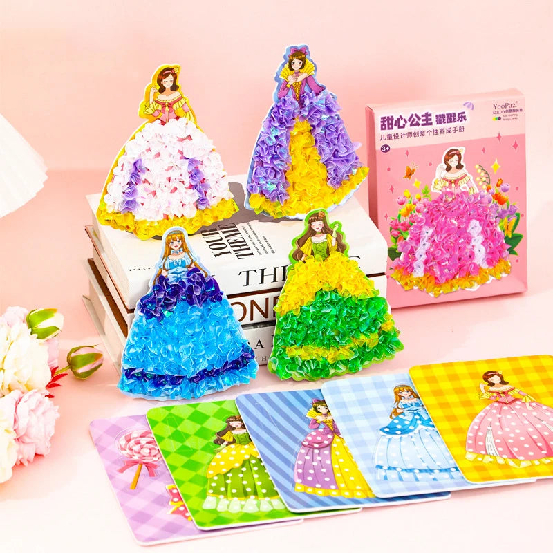 Children's Fabric Art Craze Poke Drawing Craft Toys Creative Puzzle