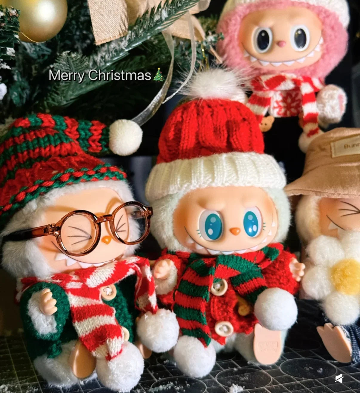 Labubu Accessories Clothes Suitable for V1 V2 V3 V4 Labubu Christmas