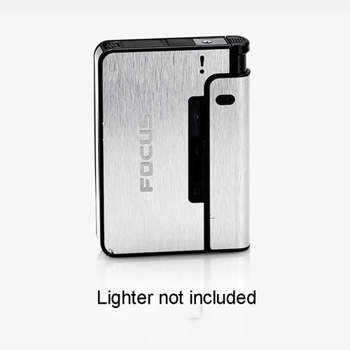 Portable Automatic Cigarette Case Metal Cigarette Holder Box for 10pcs