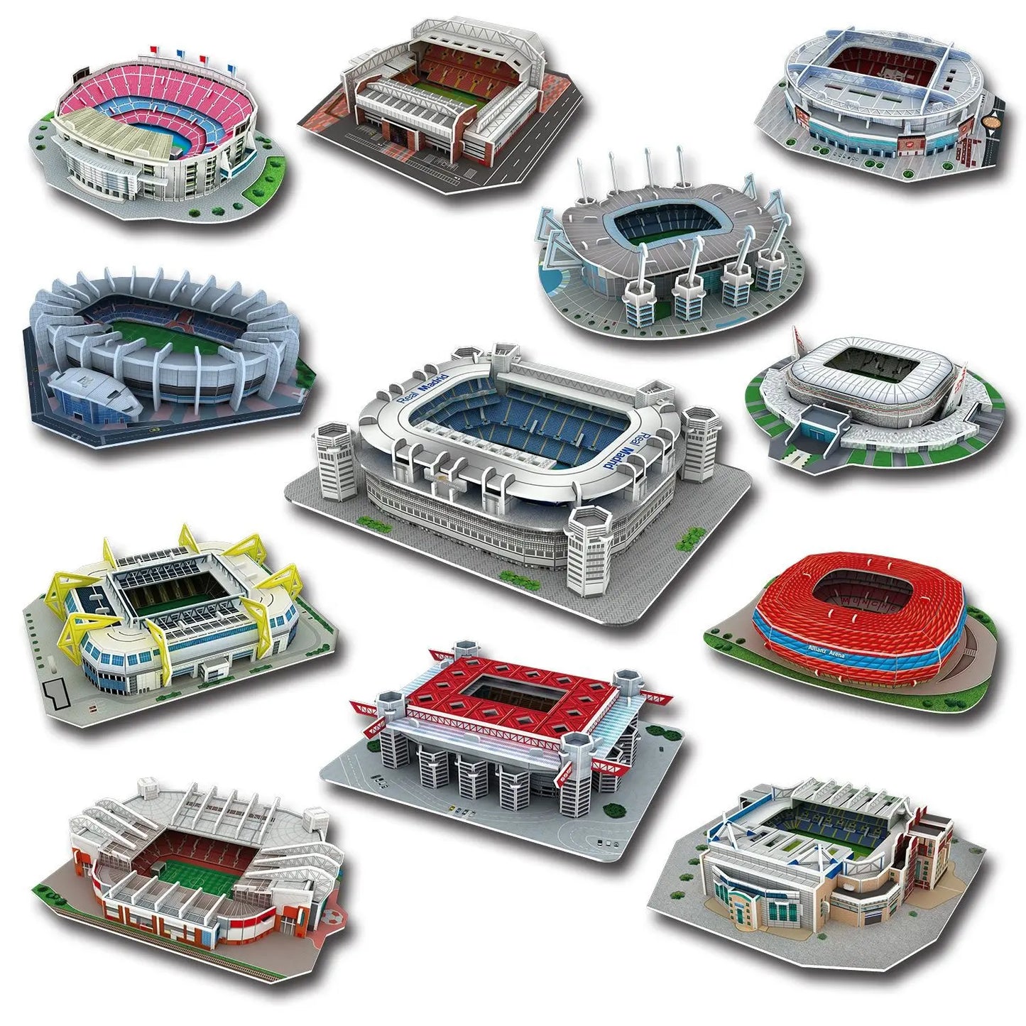 Miniature Football Field 3D DIY Puzzle World Famous Stadiums Models