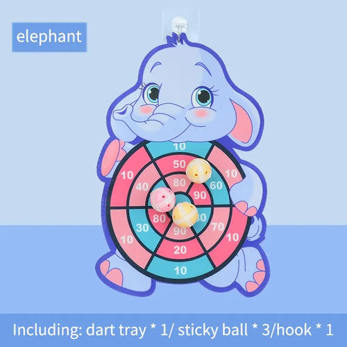 Animal Dart Board for Kids with Sticky Balls.Indoor Outdoor Sport