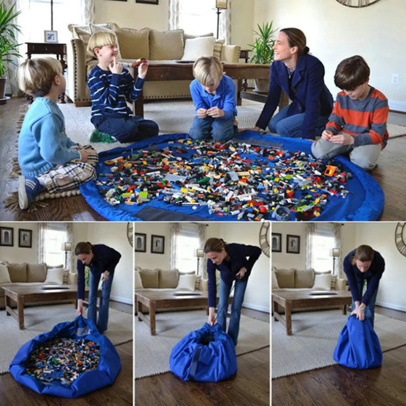 1pc Multifunction Portable Kids Toys Storage Bags Blocks Toys Play Mat