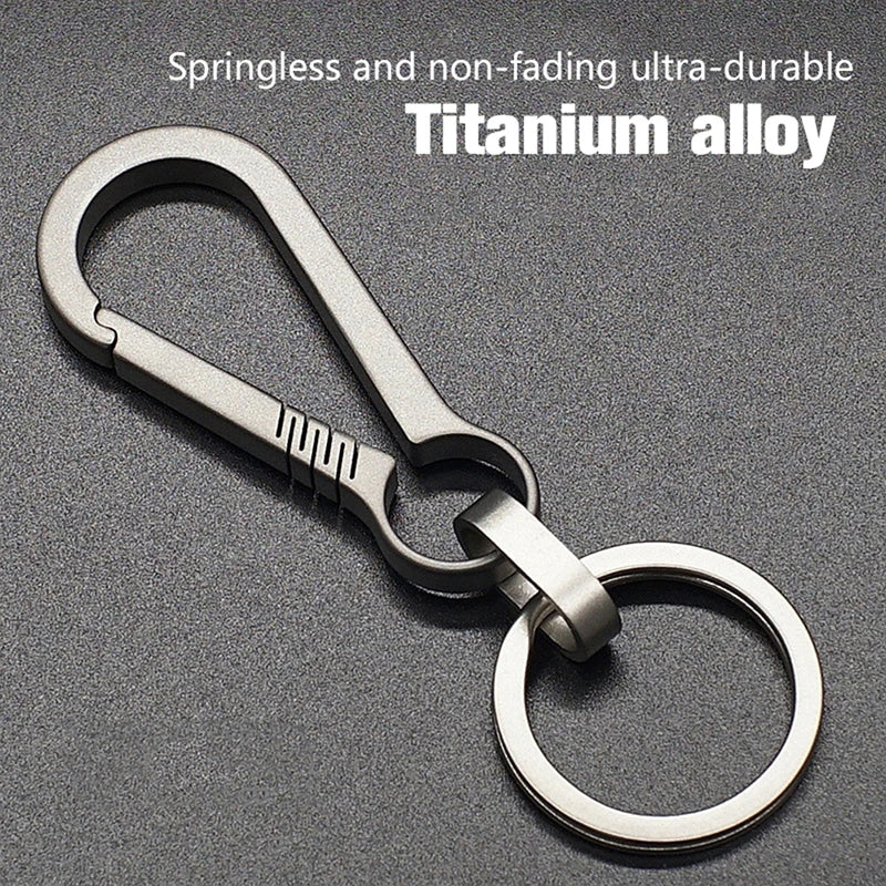 Titanium Buckles EDC Outdoor Tool Titanium Alloy Keychain Tiranium