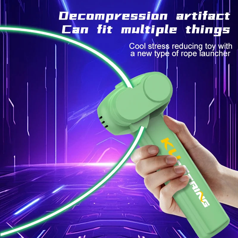 String Rope Glow in The Dark String Rope Launcher Luminous Portable