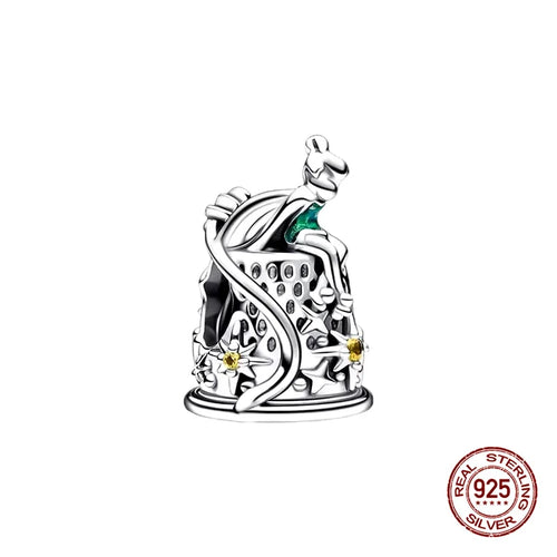 New S925 sterling silver Disney Mickey Mouse pendant bead suitable Fit