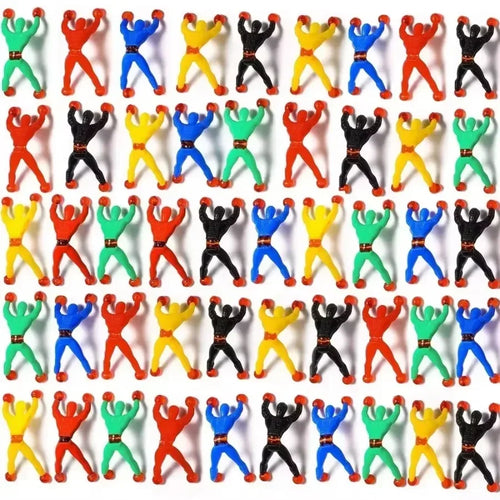 10/100Pcs Novelty Sticky Wall Climbing Climber Men Kids Boy Birthday