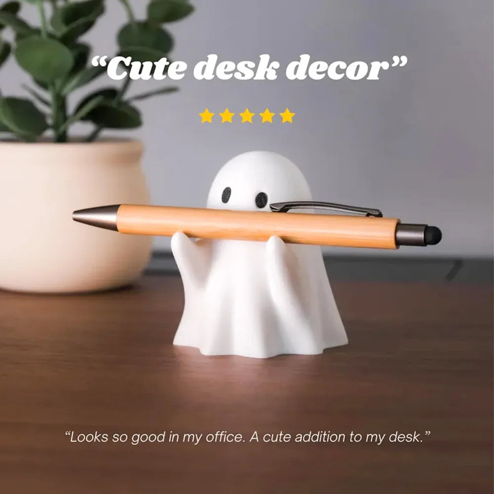Ghost Pen Holder - Cute  Desktop Organizer for Office & Home,