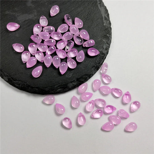 30Pcs Gradient Color 6x9mm  Water Drop Shape Beads Czech Glass Beads