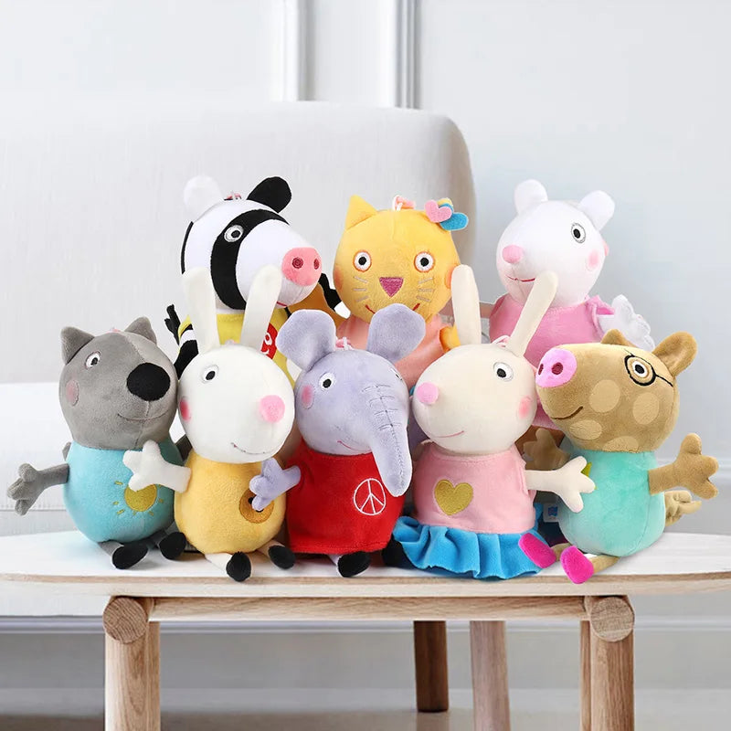 19cm/7.48in Genuine Peppa Pig Plush Filled Kawaii Pendant Doll Toy