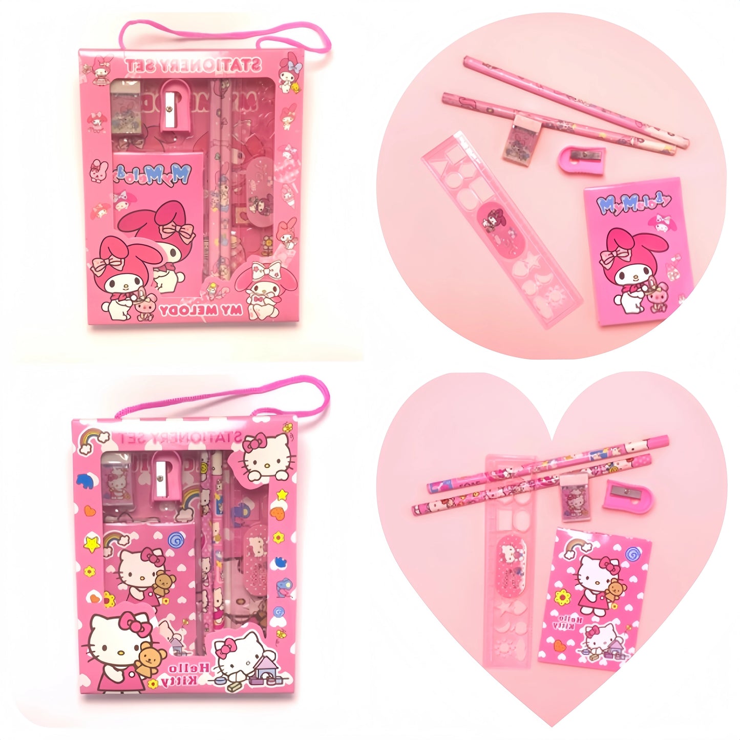 Sanrio Hello Kitty My Melody Kuromi Cinnamoroll stationery gift box