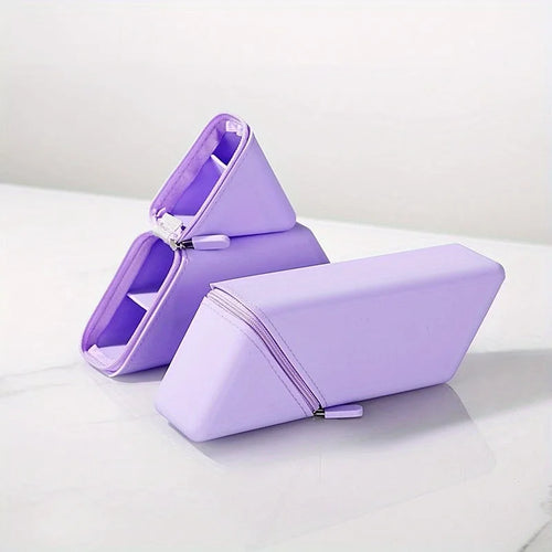 Foldable Silicone Pen Holder-Large Capacity Expandable Pencil Cup for