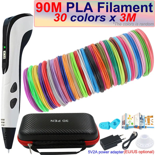 New Children's 3D Pen 3D Printing Pen with LCD Screen 200M PLA and