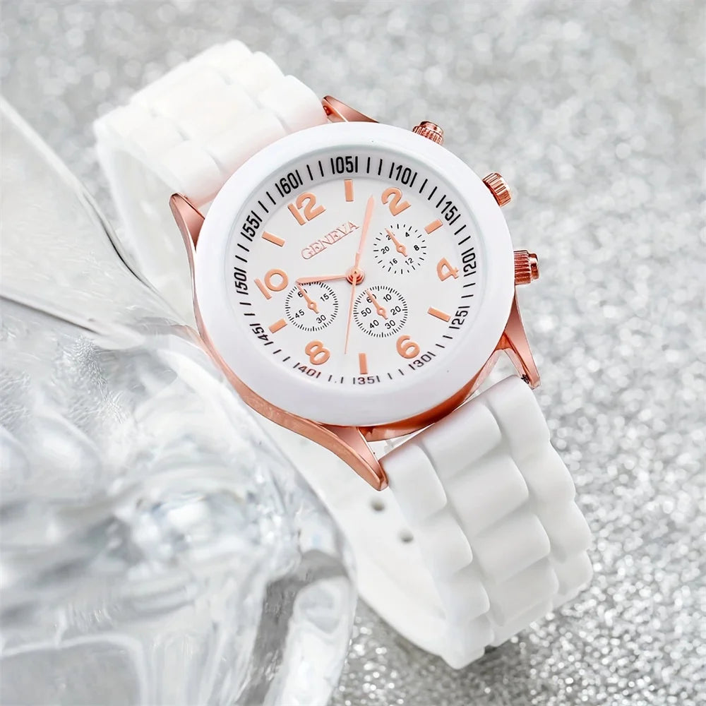 2Pcs Luxury Women's Watch Set Fashion Luxury Elegant Alloy Wristwatch
