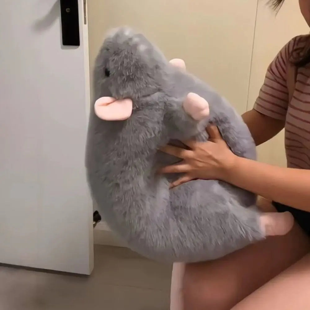 Cute 35/50cm Mouse Doll Plush Oversized Flower Branch Rat Doll Cartoon