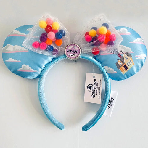 Disney Princess Headband Mickey Ear Rapunzel Snow White Sequin Bow