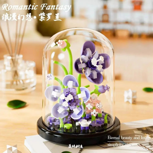 Diy Micro Flower Building Blocks Mini Bricks Particles Eternal Life