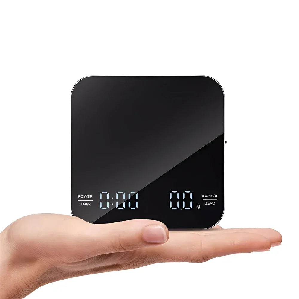 1Set Electronic Coffee Scale with Silicone Pad Digital Coffee Scale