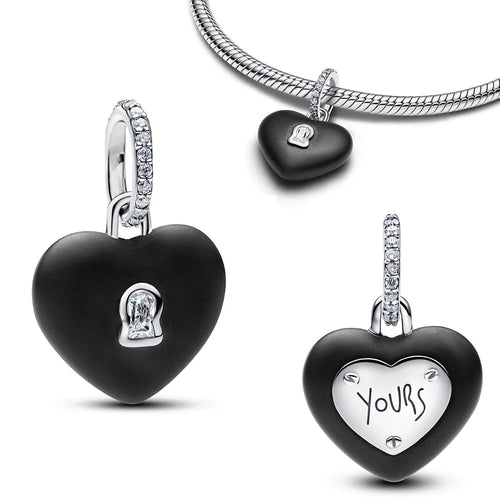 New 925 Sterling Silver Charms Heart Bee Flower key Lock Earrings