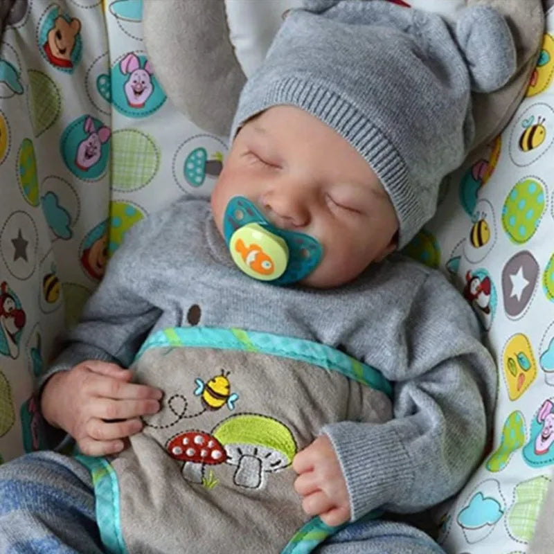 19 Inches Levi Reborn Baby Realistic Vinyl Body Alive LoL Bebe Newborn