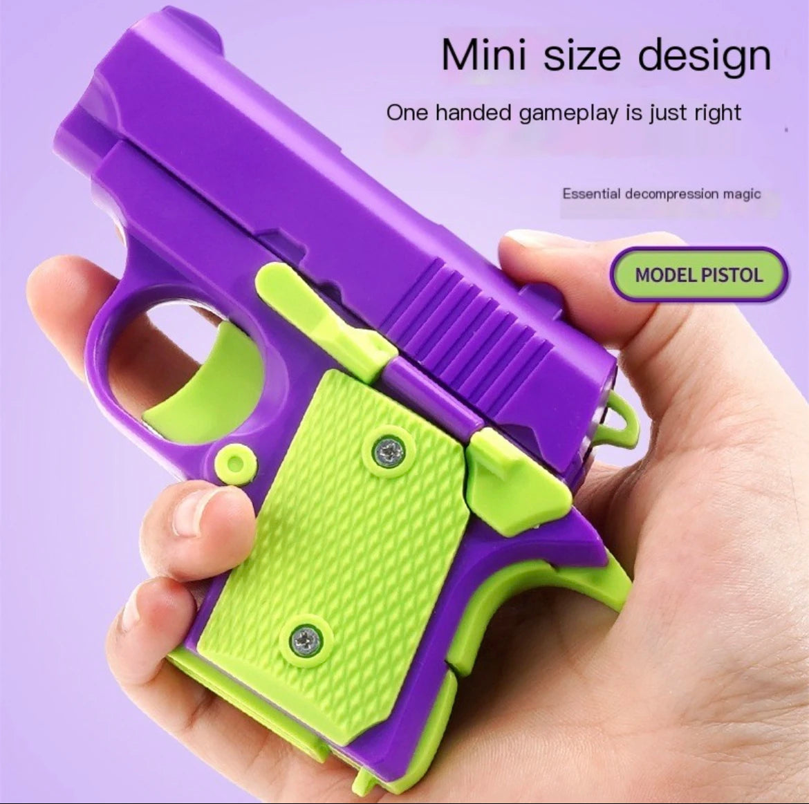 New Arrival Stress Relief ABS Plastic Mini 1911 3D Printed Gravity