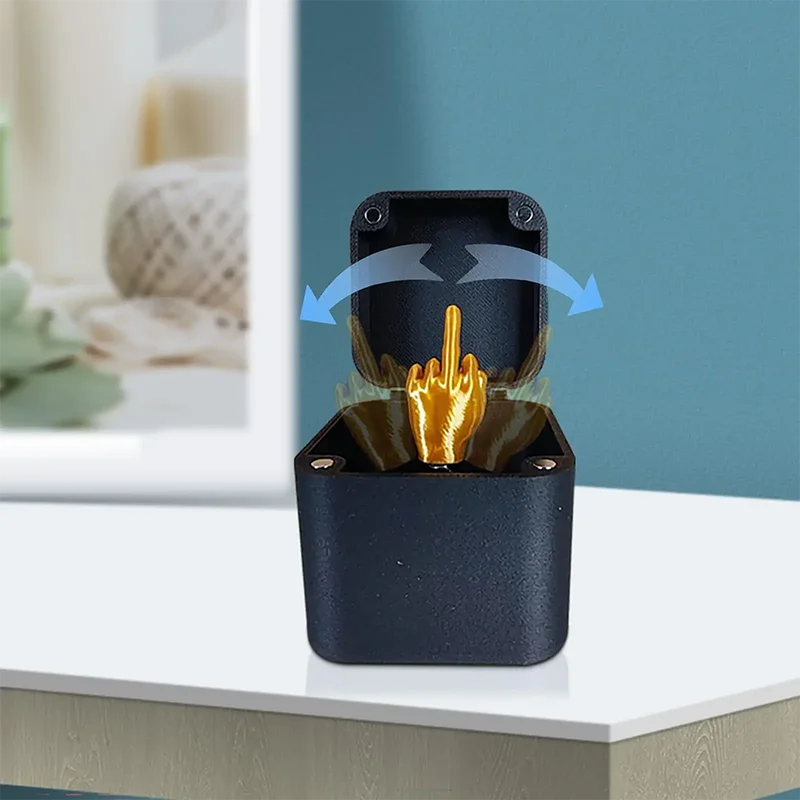 Interesting Prank Gift Middle Finger In Box Box Funny Creative Gifts