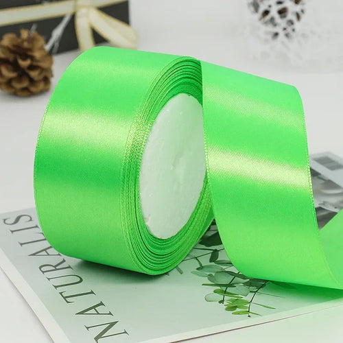 25yards/Roll 40mm Satin Ribbons Crafts Bow DIY Gift Wrap Wine Red