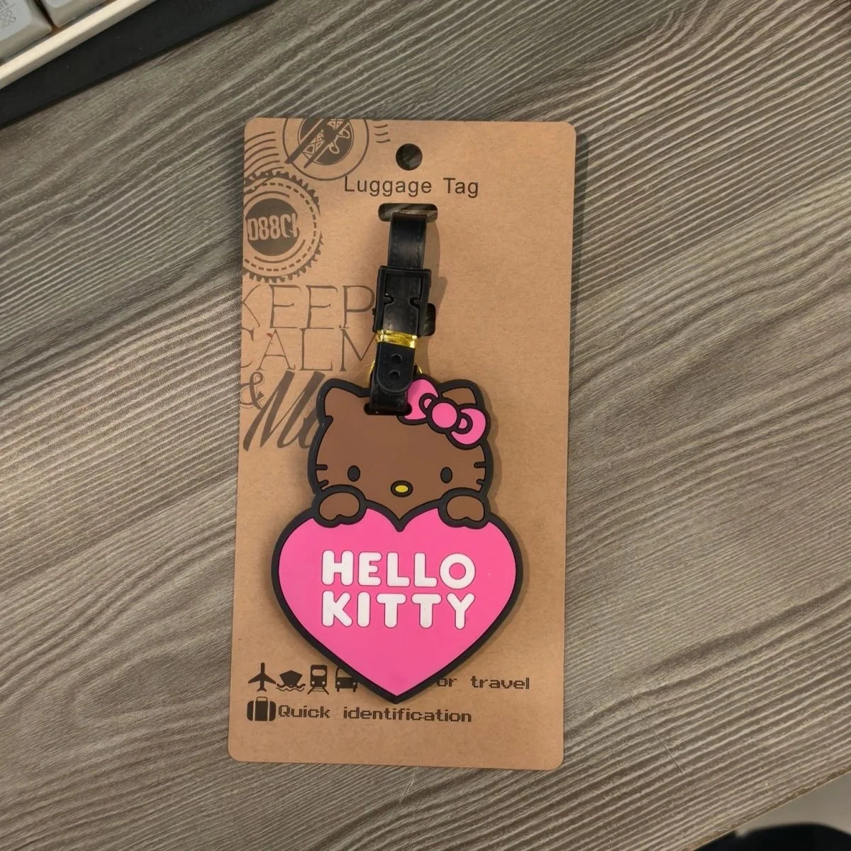 Sanrio Hello Kitty Luggage Tag Suitcase Id Address Holder Baggage