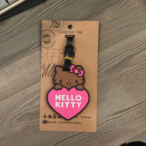 Sanrio Hello Kitty Luggage Tag Suitcase Id Address Holder Baggage