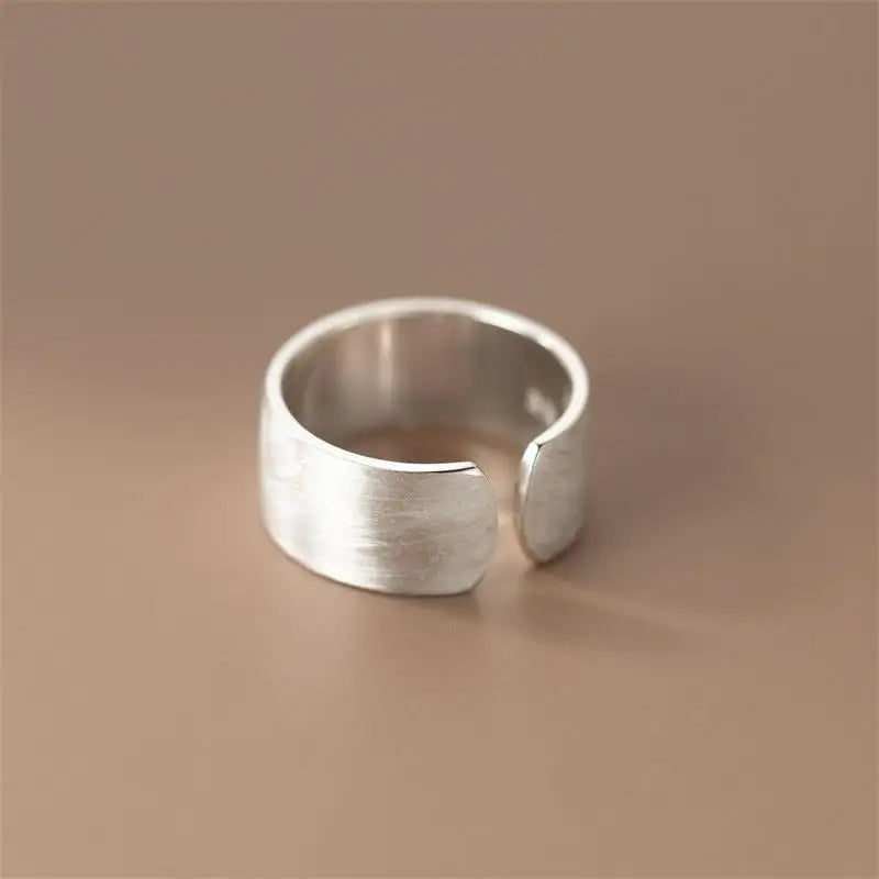 XIYANIKE Simple Wide Open Cuff Finger Rings For Women Girl Korean