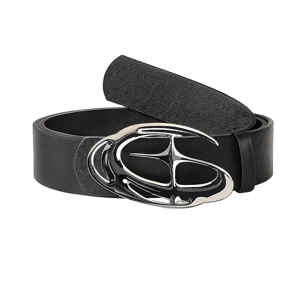 New Stylish Geometric Alloy Needle Buckle Fashion Punk Belt For Men