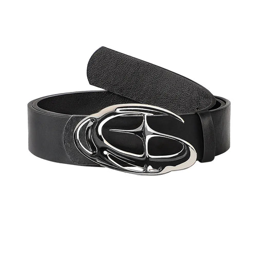 New Stylish Geometric Alloy Needle Buckle Fashion Punk Belt For Men