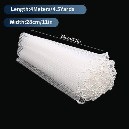 White Floral Packaging for Bouquets  Including Decorative Mesh