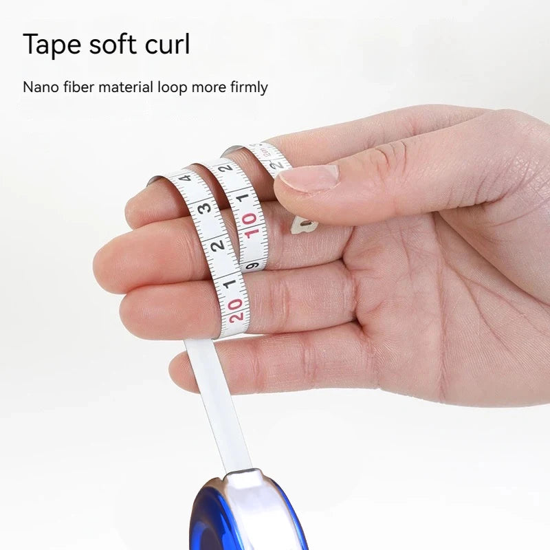 1pc Mini Keychain Tape Measure 2m Steel Tape Measure Delicate Small