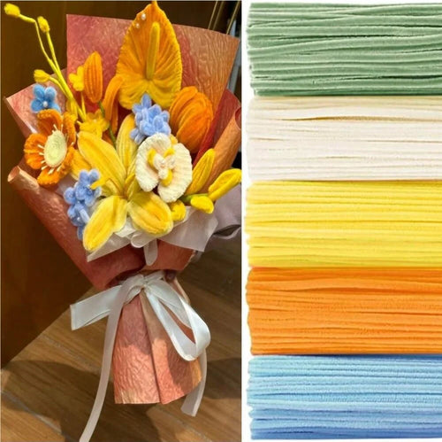 500/600 Pieces Pipe Cleaners Chenille Stems 12 Inch Craft Supplies
